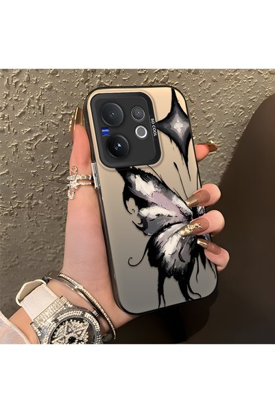 CHICASELUX حبر هوائي متوافق مع Vivo V60 باللون الوردي والأبيض على شكل نجمة ال...