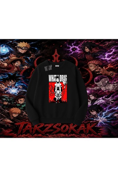 Tarzsokak Shikamaru Nara Naruto Anime Character Oversize Unisex Crew Neck Swe...