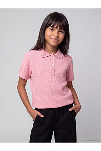 LC Waikiki Quality Pieces from Çelebi Store Short Sleeve Girls' Knitwear Sweater