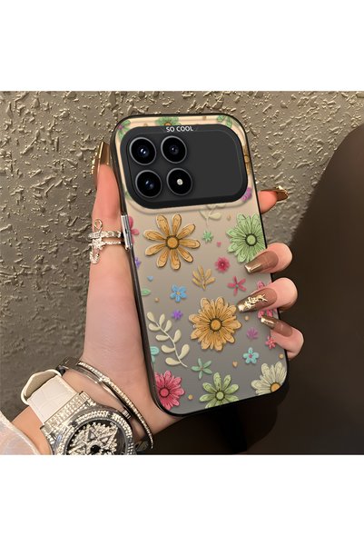 CHICASELUX متوافق مع Redmi K90 5G، طباعة زهور ملونة متعددة الألوان على شكل نب...