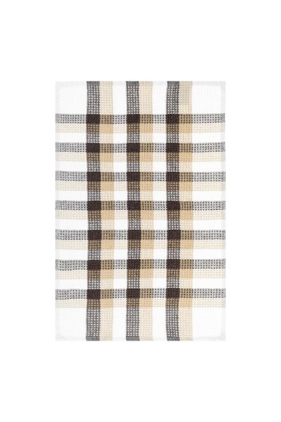 CATIANO Prosop de Bucatarie Bej Maro cu Carouri 60x40cm