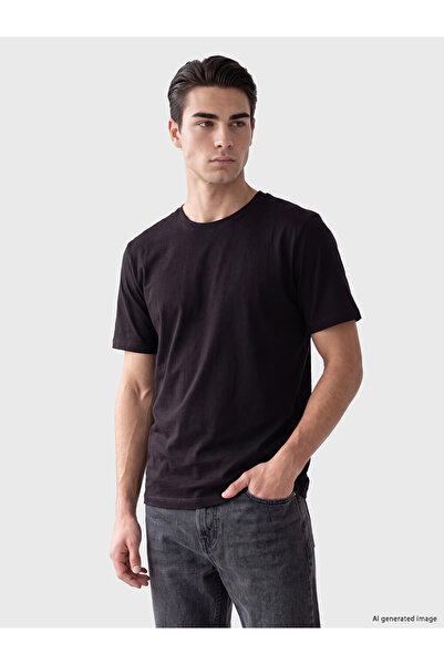 LC Waikiki Ανδρικό μπλουζάκι από χτενισμένο βαμβάκι με γιακά Zero Roba από το...