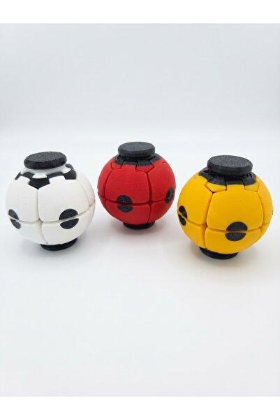 Bas Döndür Stress Topu Mini Spinball Uğur Böceği Temalı 4 Cm 3 Adet