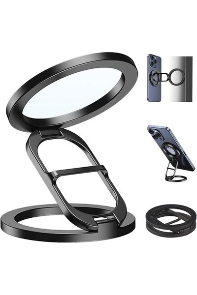 KASTWAVE Double Side Magnetic Phone Holder, Foldable Gym Phone Mount Holder f...