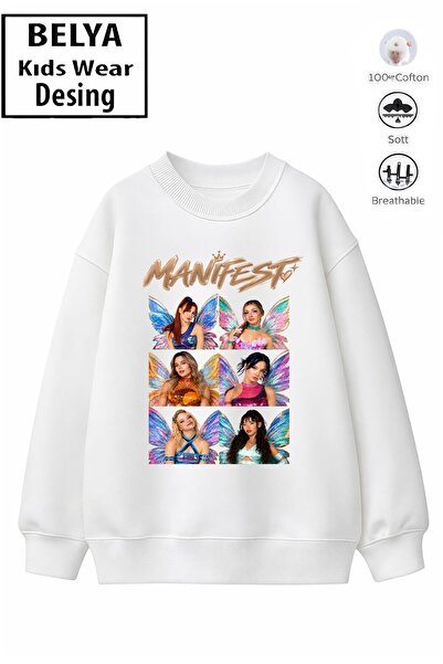 Belya Kids Wear Trend Çocuk Kız Model Tam Kalıp Oversize Manifest Tasarım 2 İ...