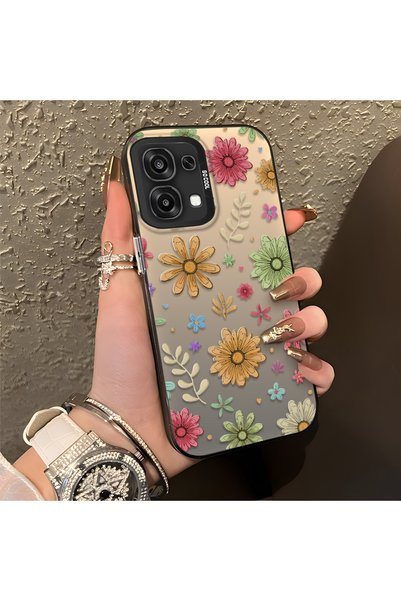 CHICASELUX هاتف أوبو A6 برو 4G/5G متوافق مع نباتات الأقحوان الملونة متعددة ال...