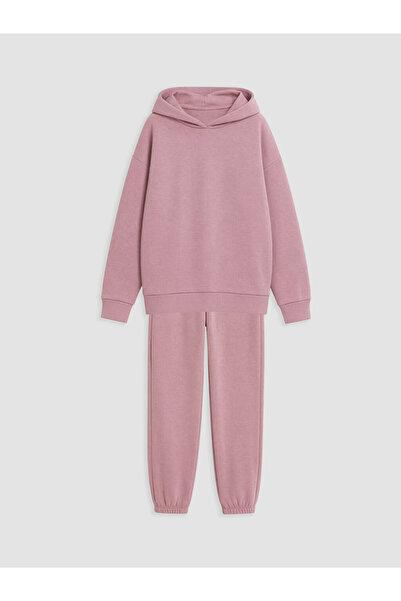 LC Waikiki Hooded girl's tracksuit set