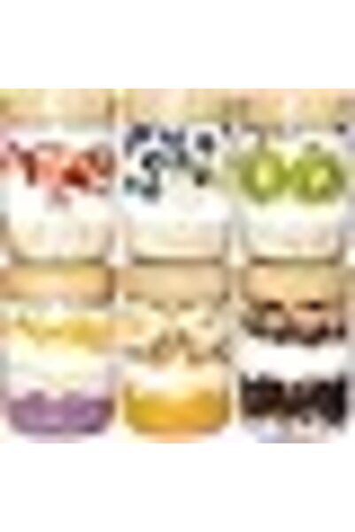Generic Vtopmart 6 Pack 473ml/16oz Glass Overnight Oats Containers with Bambo...