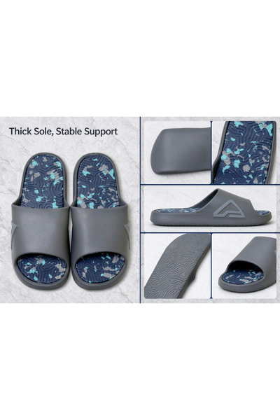 Huanhuan Shoe صنادل رجالية ذات نعل سميك، مع نعال داخلية بنقشة التمويه، صنادل ...