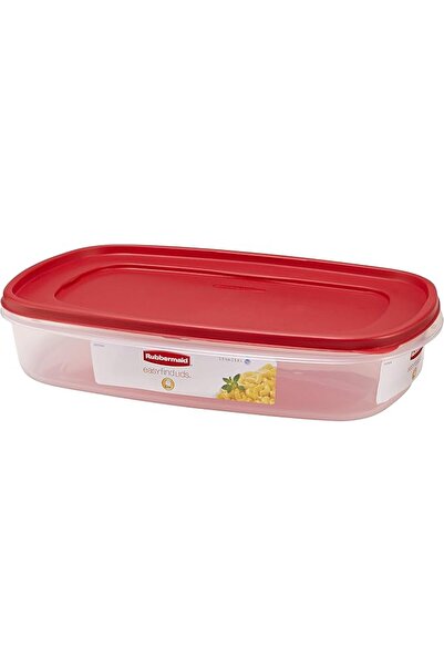 RUBBERMAID EasyFindLids Food Storage Container, 1.5 Gallon, Rectangle, BPA-Fr...