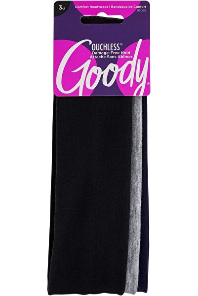 Goody 1942498 لفافة شعر مريحة بدون ألم، 2 بوصة، متعددة الألوان، 3 وحدات
