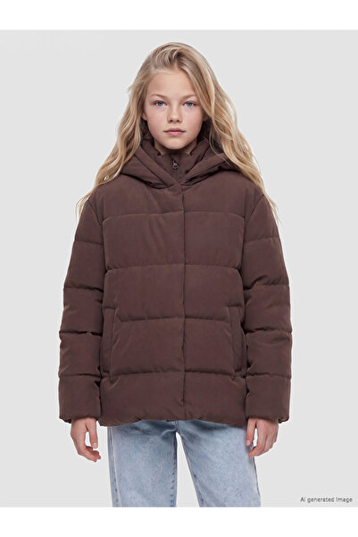 LC Waikiki Hooded Girl's Inflatable Coat