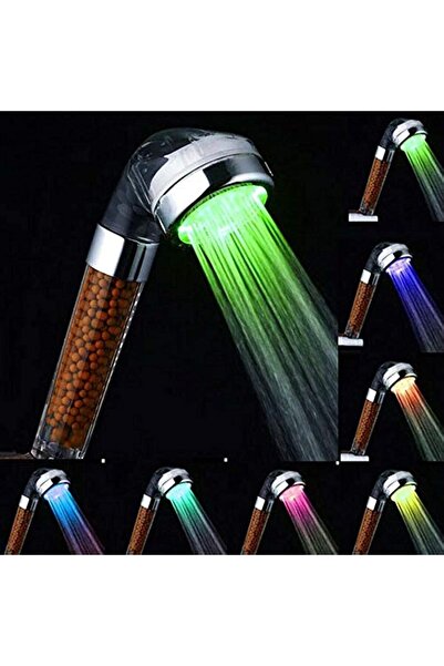 Generic رأس دش LED متغير الألوان مع فلتر سبا