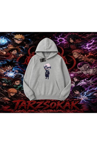 Tarzsokak Kakashi Hatake Naruto Anime Character Oversize Unisex Hooded Sweats...