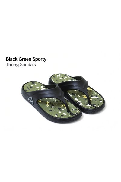 Huanhuan Shoe Men's thick-soled flip-flops camouflage print insoles soft-sole...