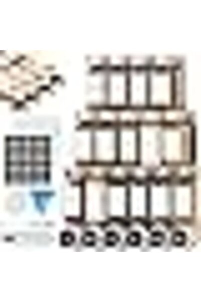 Generic Yoawllty Glass Spice Jars,Empty Square Spice Containers with Bamboo L...