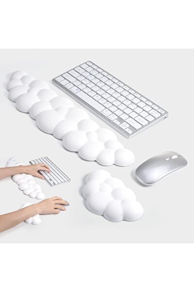 Generic Keyboard Wrist Rest Set Cute Cloud Shape Wrist Rest Support for Mouse...