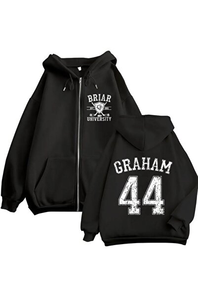Vordevia Briar University Off Campus Graham 44 Printed 3 Thread Zipper Cardig...