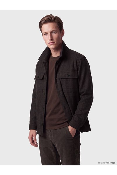 LC Waikiki Brown Regular Fit Men's Lumberjack Shirt Jacket