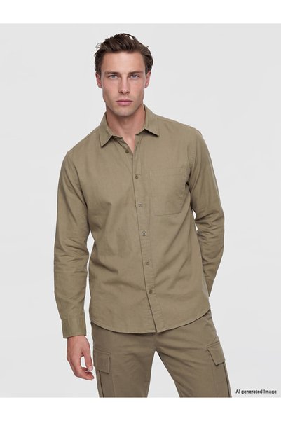 LC Waikiki Normal Fit Gabardine Men's Shirt from Uzg Store for Style Enthusiasts