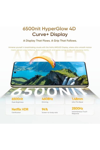 realme هاتف ذكي 16 برو+ 5G بنظام أندرويد، شريحتين، ذاكرة وصول عشوائي 12 جيجابايت، تخزين 512 جيجابايت، كاميرا 200 ميجابكسل، أندرويد 16 (ماستر جولد)