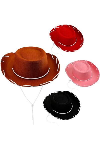 GENERAL Cowboy Hat, 4 Pieces Western Cowgirl, Girl Hat, Birthday Costumes, fo...