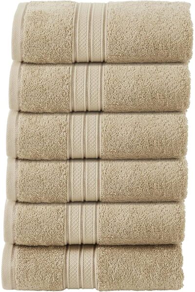 D DONETELLA FEEL THE LUXURY طقم مناشف يد دونيتيلا 6 قطع (40×70 سم) - 100% قطن...