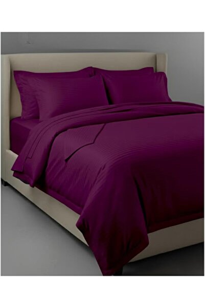 EliteStore 6 pcs Striped Duvet Cover Set Super king Size 240x260 Bedding Set ...