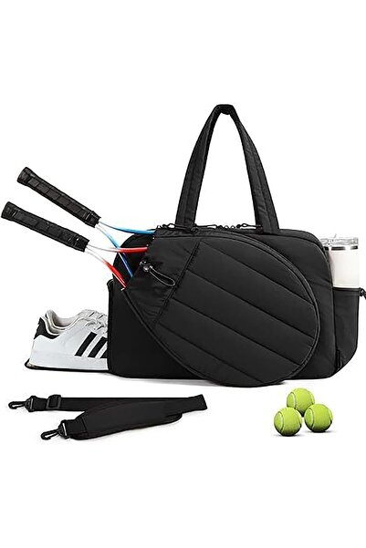 Generic Tennis Bag for Men Women, Tennis Racket Bag Holds 2 Rackets with Shoe...
