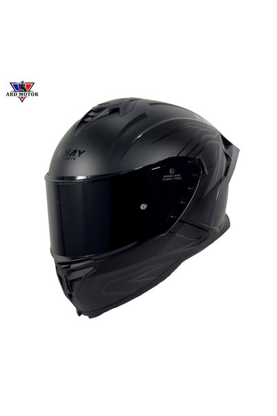Sway 867 LINE Matt Black Güneş Vizörlü Kapalı Kask