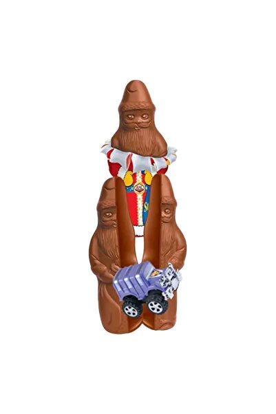 CATIANO Figurina Mos Craciun din Masa de Cacao cu Lapte 60g & Jucarie Surpriza