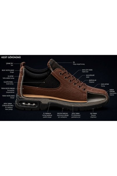 ERDOĞAN TULGAR Genuine Floater Leather Non-Slip Sole Water and Cold Resistant Men's Boots Te0136-2