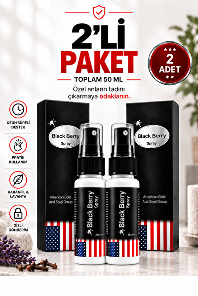 Erkek Uzun Deneyim Etkili Masaj Spreyi 25 ml x 2'li Paket