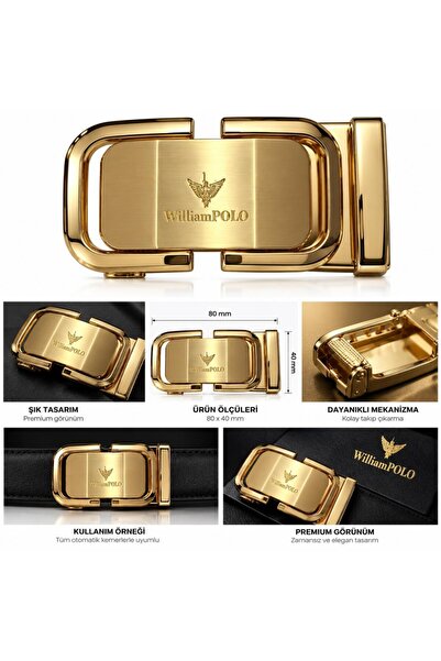 WİLLİAMPOLO Automatic Buckle Men's Belt Buckle