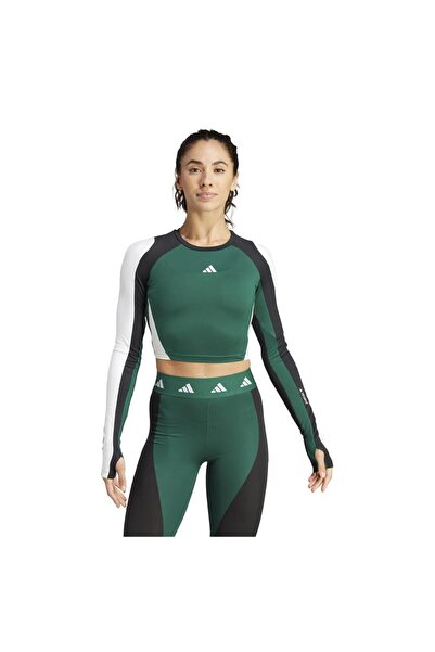 adidas Γυναικείο Μακρυμάνικο Μπλουζάκι TechFit Aeroready Colorblock XL
