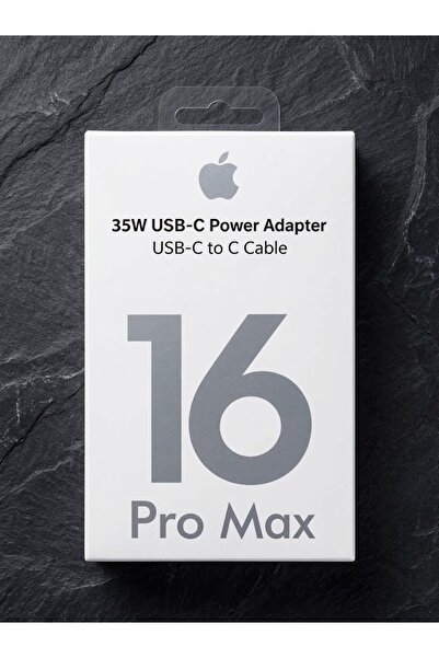 İPHONE 16 PRO MAX İLE UYUMLU 35W ŞARJ ADAPTÖRÜ + TYPE-C TO TYPE-C ŞARJ KABLOSU