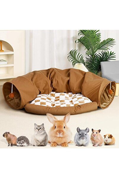 Generic Cat Tunnel Bed, Indoor 2in1 Cat Bed & Tunnel, Collapsible Tunnels Tub...