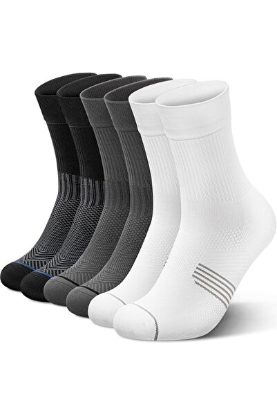 Generic Compression Running Sock for Men and Women, 3 Pairs Cushioned Athleti...