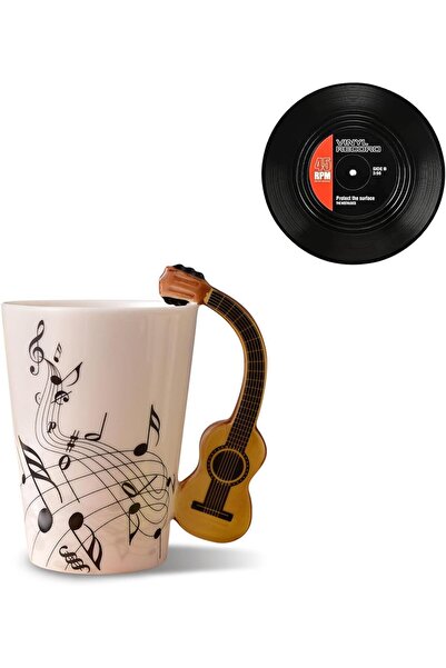 Generic Guitar Novelty Mug Unique Musical Gift Coffee Cup with Cool Music The...