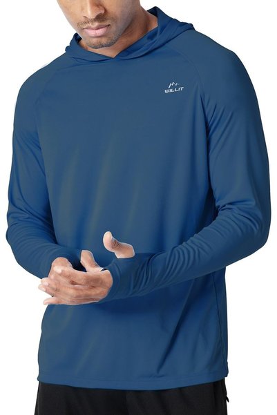 Generic Men's Sun Shirts UPF 50+ Protection Hoodie Rash Guard Shirt SPF UV Sh...
