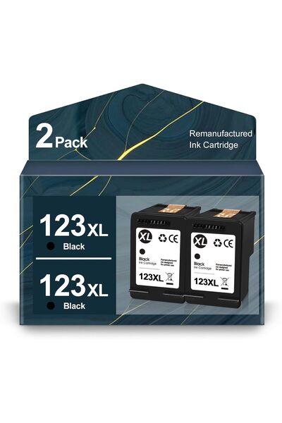 Generic خرطوشة حبر سوداء 123XL عالية الإنتاجية بديلة لـ HP 123XL 123 مجموعة ك...