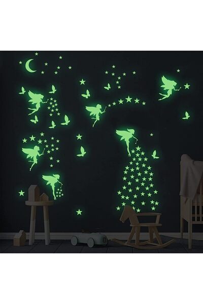 Generic Glow in The Dark Fairy Wall Decals, Luminous Fairies Wall Stickers Be...