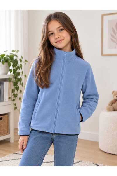 Eflin Çocuk Giyim Kız Ve Erkek Çocuk Unisex Örme Polar Hırka ( BİR BEDEN BÜYÜ...