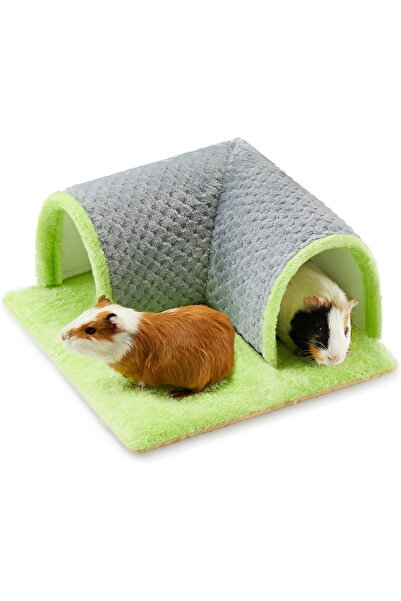 Generic Small Animal Hideout Tunnel, Soft Fleece Bed with Removable Tunnel, W...