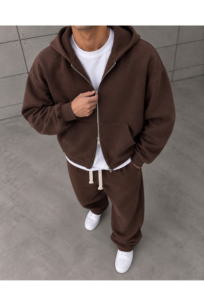 Zipper Kahve Takım
