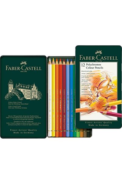 Generic Faber Castell Colour Pencil Polychromos tin of 12