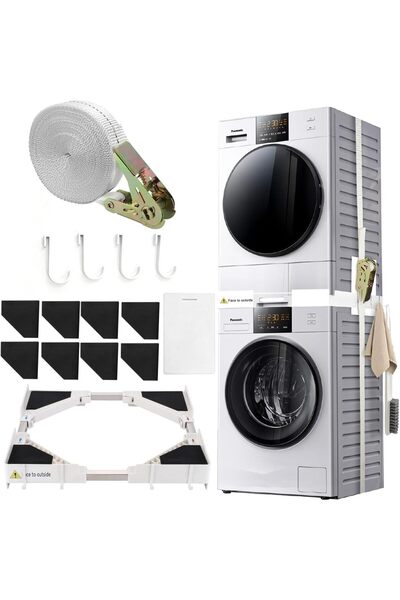 Generic Washing Machine and Dryer Stacking Kit with 45-70cm Adjustable Length