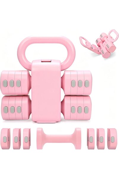 Generic Adjustable Dumbbell Set of 2, 4 in 1 Free Weights Dumbbells Set for W...