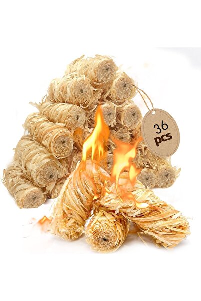 Generic 36 قطعة من مكعبات إشعال النار الطبيعية للتخييم، مكعبات إشعال النار لل...