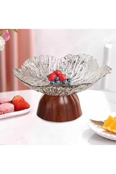 Generic Elegant Decorative Pedestal Bowl and Dessert Display Stand, Multi-Functional Fruit Basket, Serving T